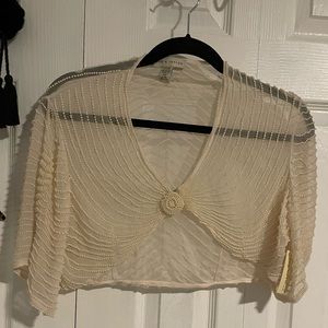 Beige beaded jacket